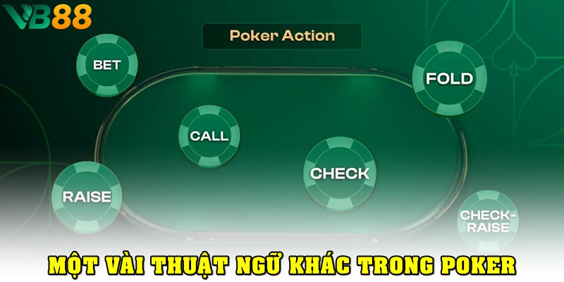 Một vài thuật ngữ khác trong bộ môn thi đấu poker